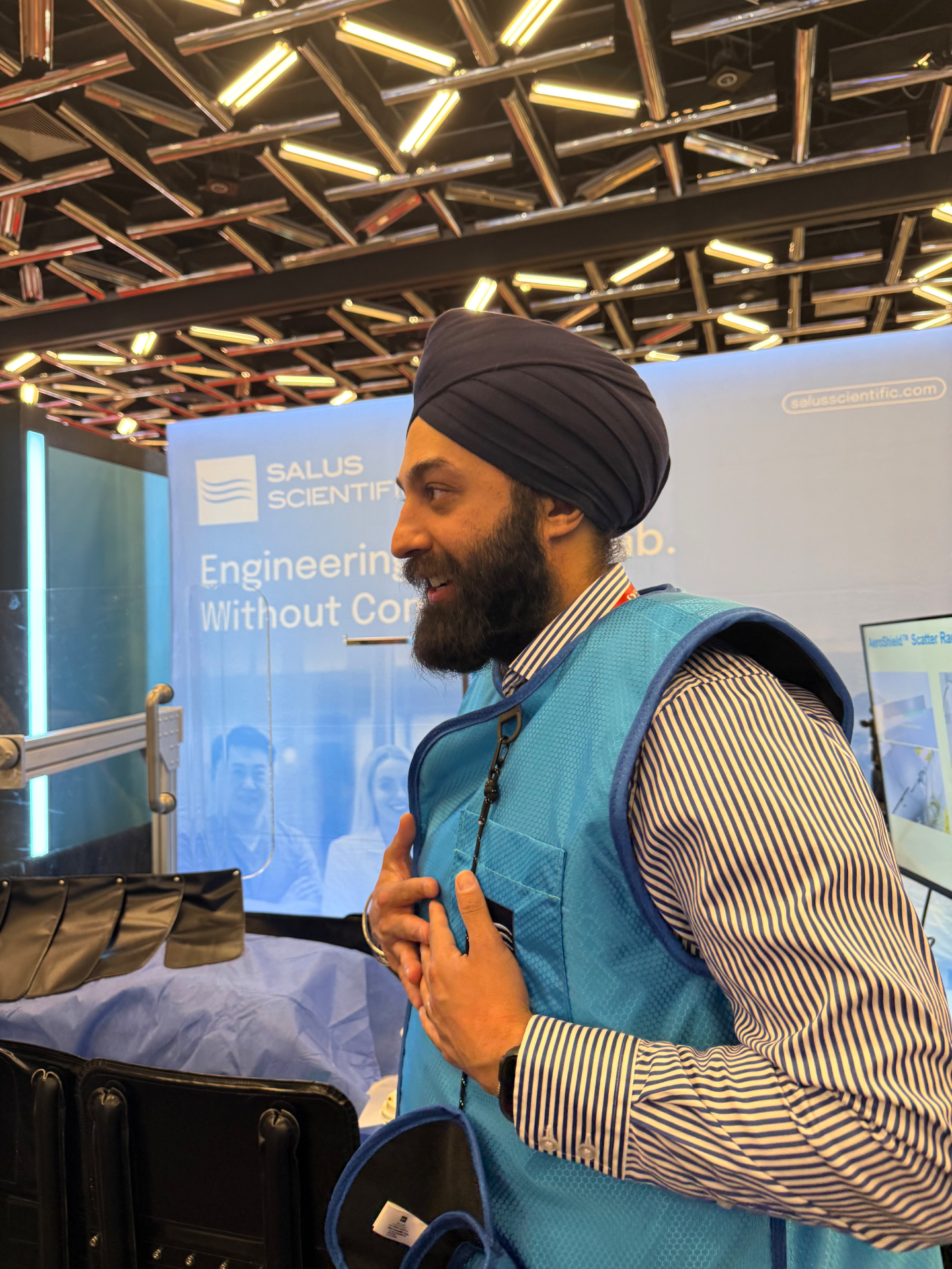 Clinician wearing GLiFT vest